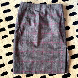 Wool pencil skirt